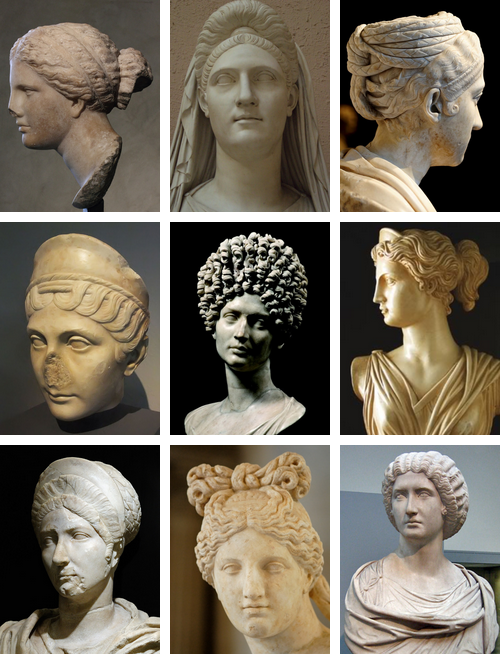 ancient roman hair styles