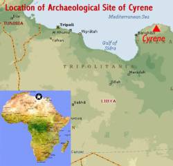Location of Cyrene